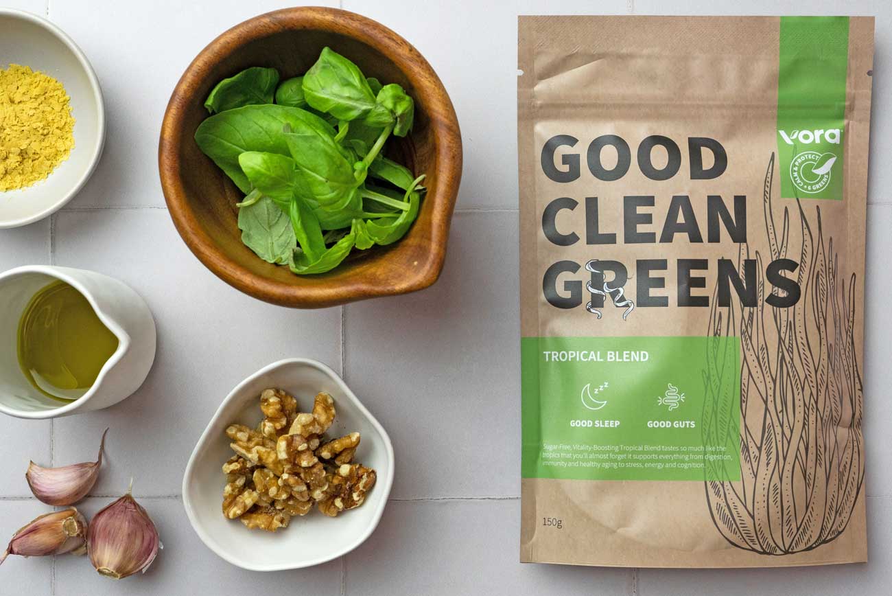Clean Green Basil Pesto