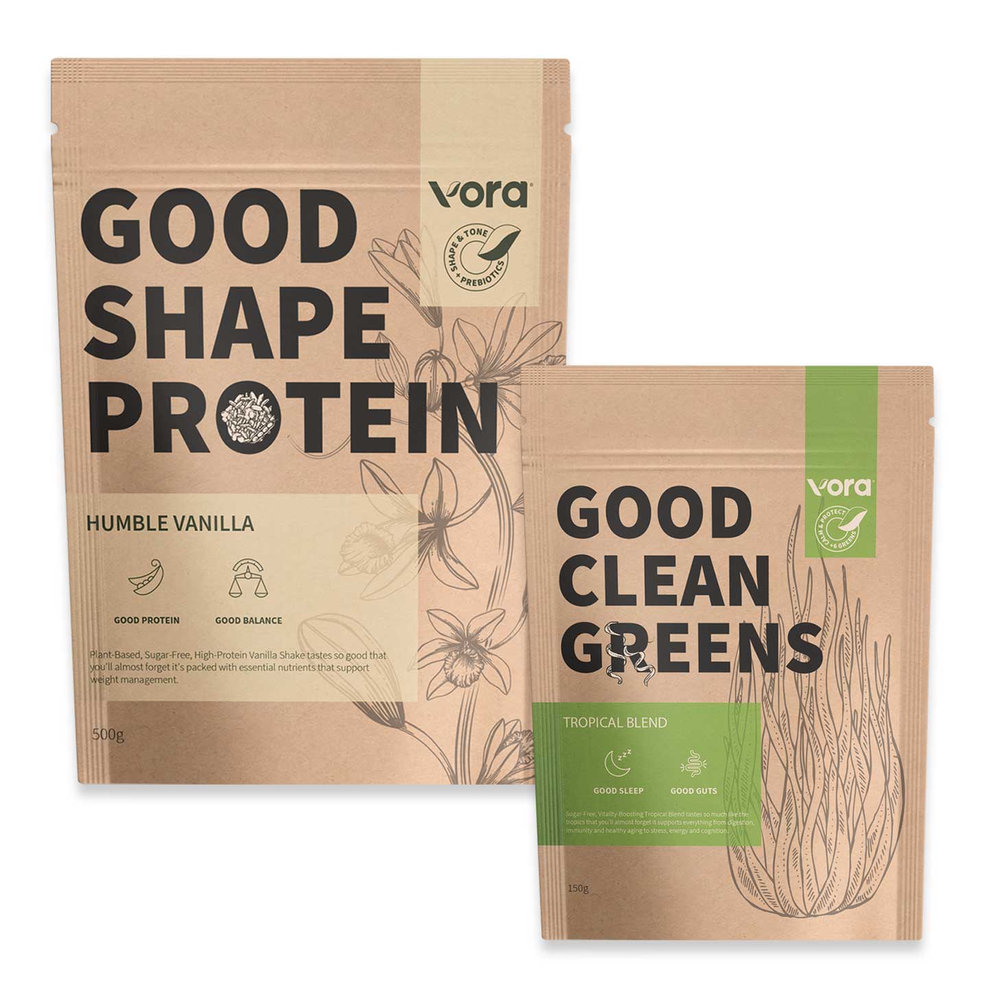 good morning pack with vanilla protein