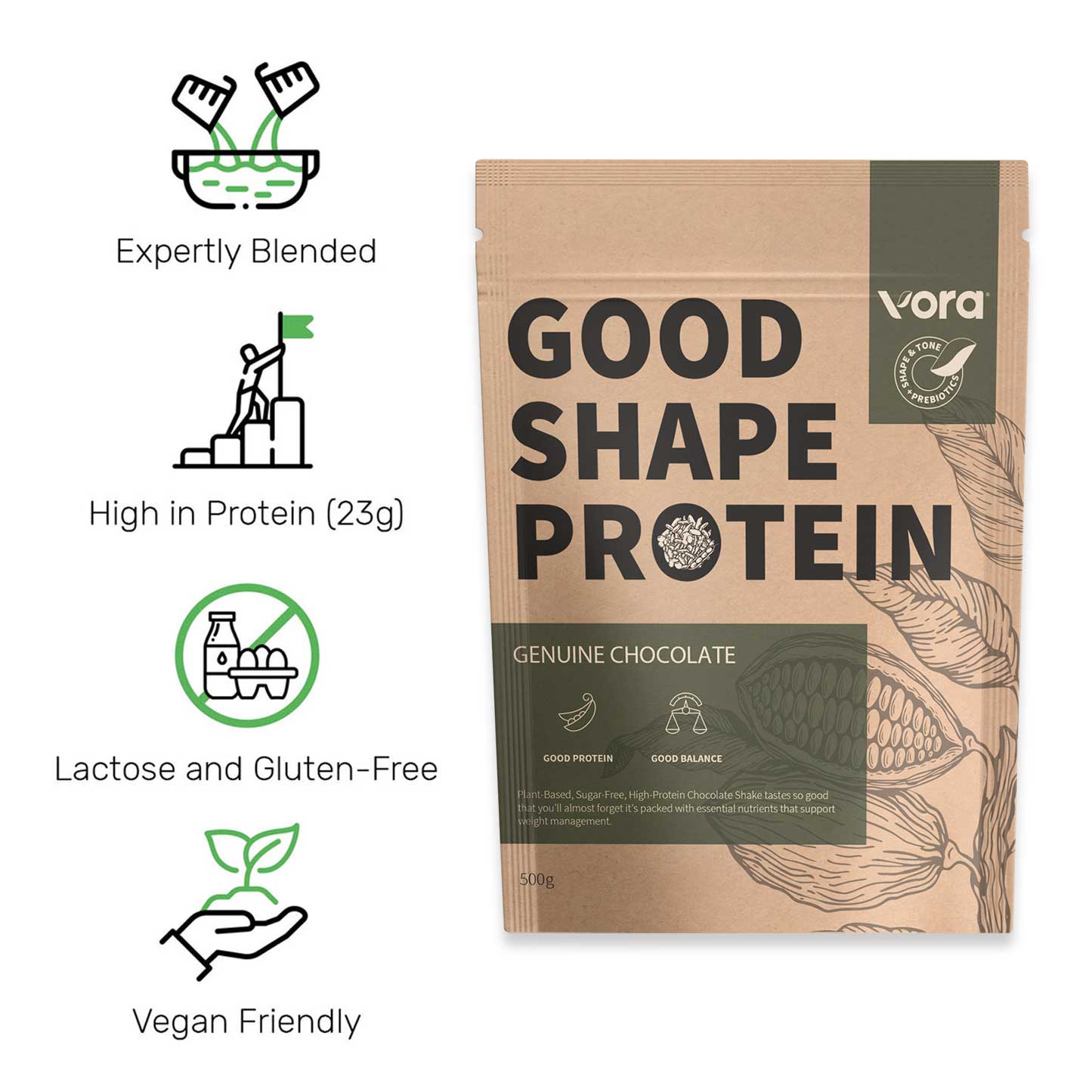 good shape protein chocolate benefits
