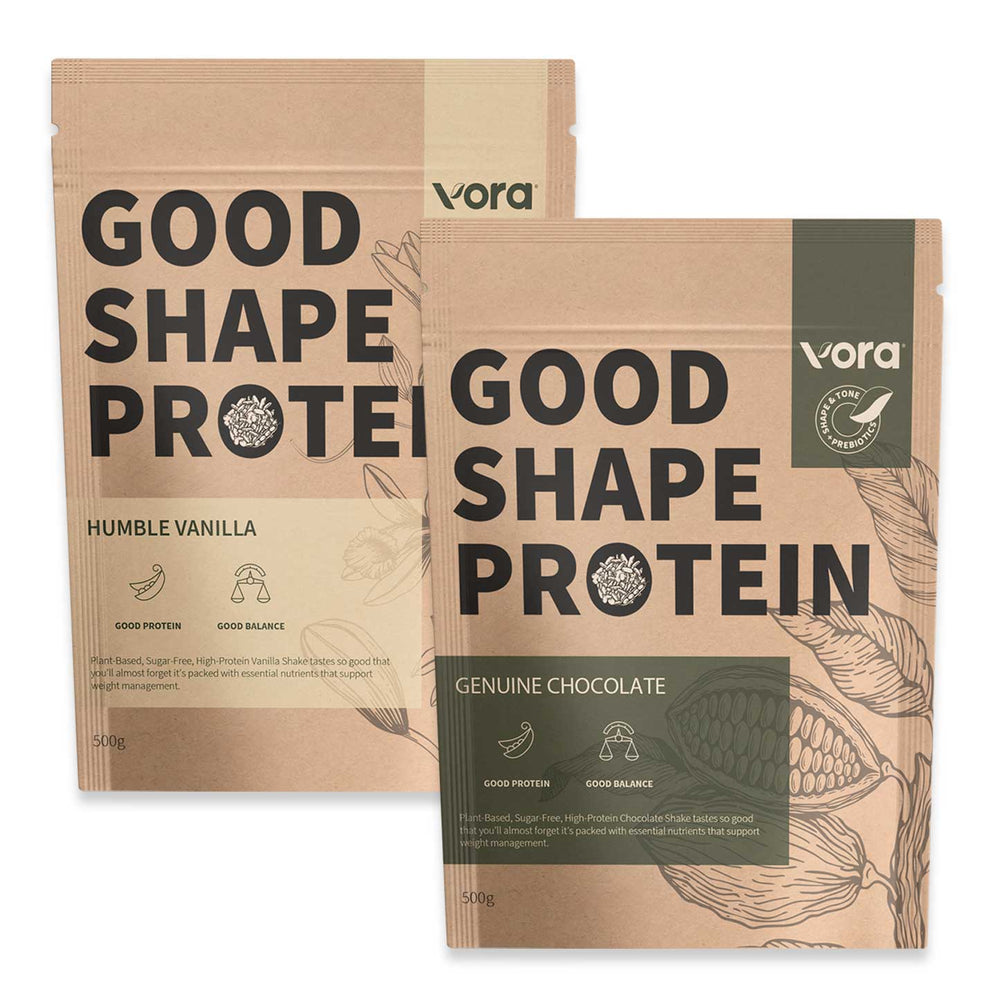 GOOD SHAPE PROTEIN Double Pack - 2 x 500g in Chocolate or Vanilla